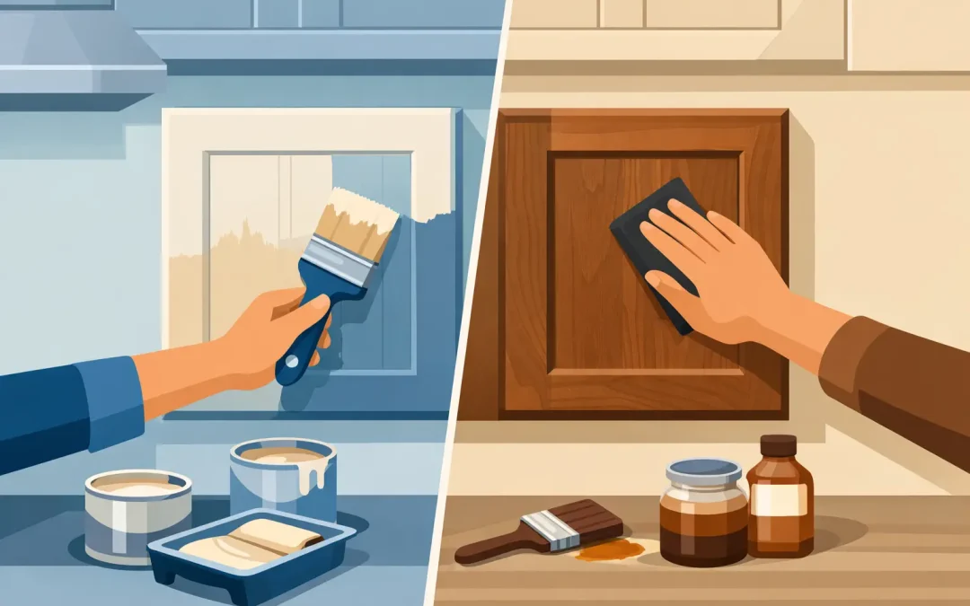 Cabinet Painting vs Refinishing Explained