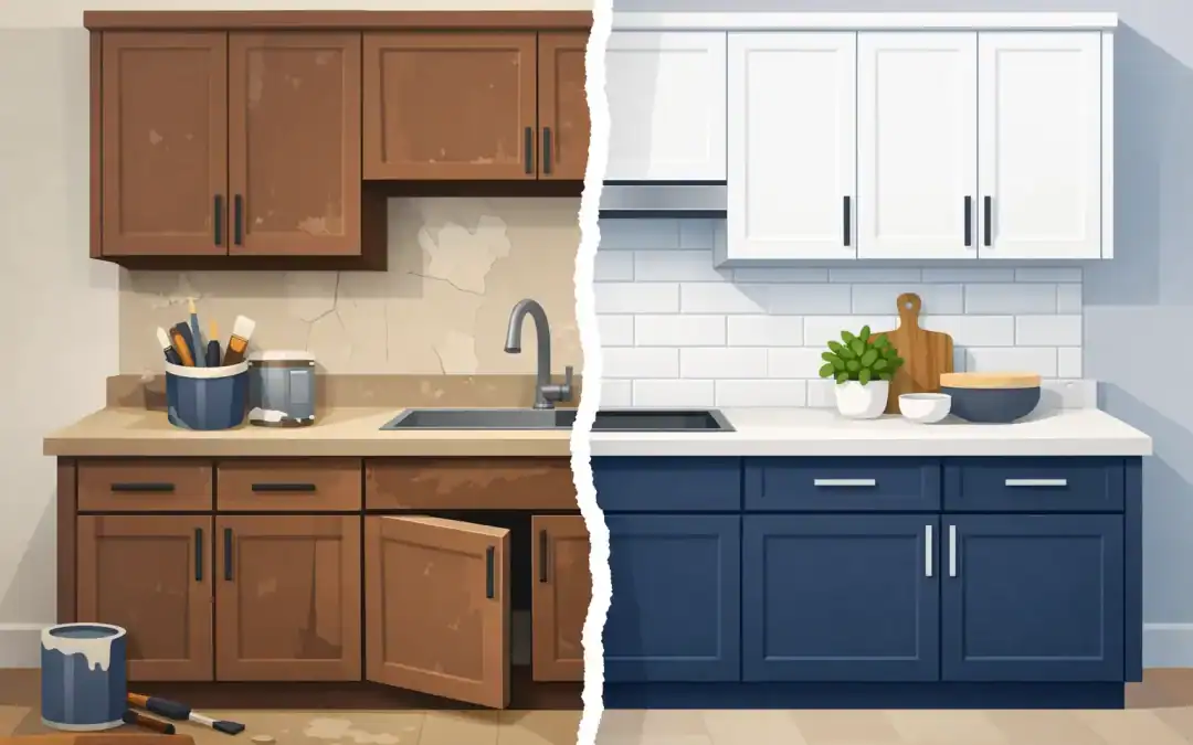 Cabinet Makeover Before-and-After Results